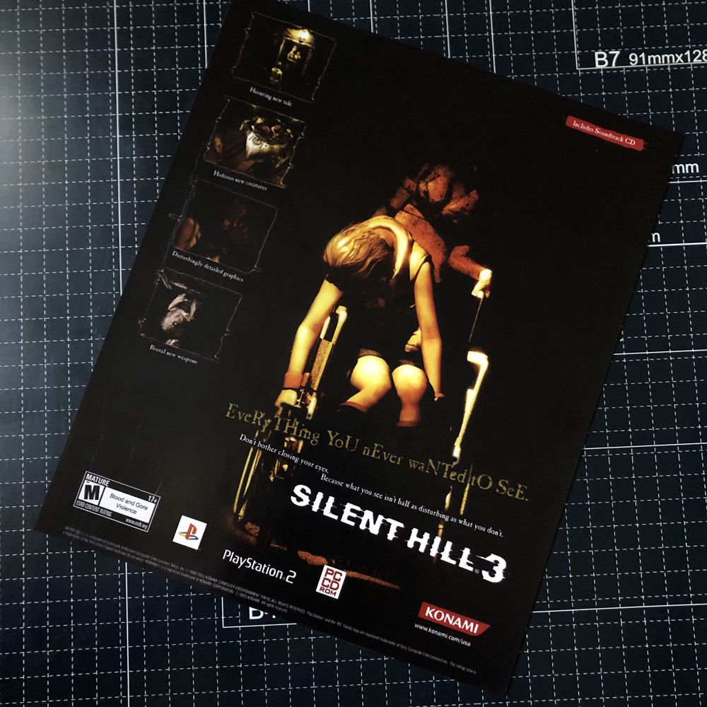 Журнальные постеры рекламы Silent hill 1 2 3 4 homecoming 4