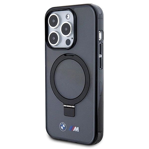 Etui BMW Ring Stand M Collection MagSafe na iPhone 15 Pro - czarne
