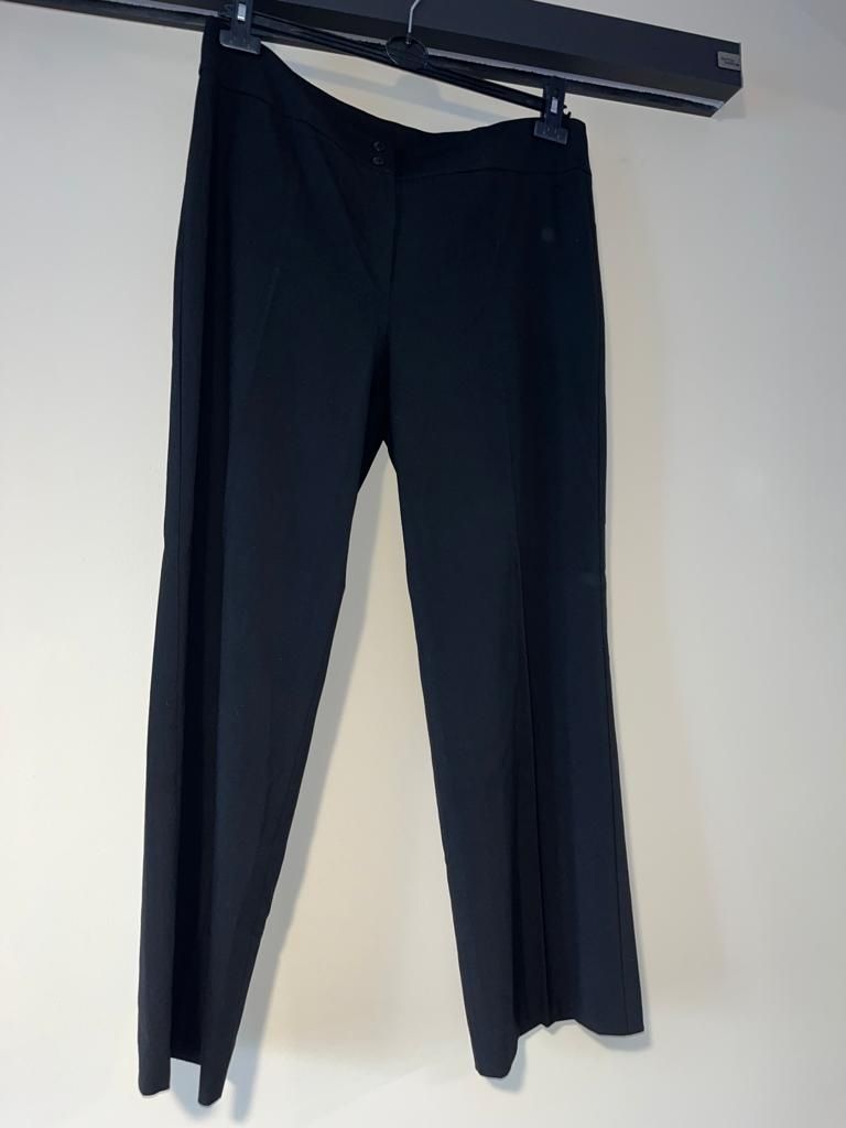 Czarne eleganckie spodnie damskie w kant 42 44 XL xxl klasyczne