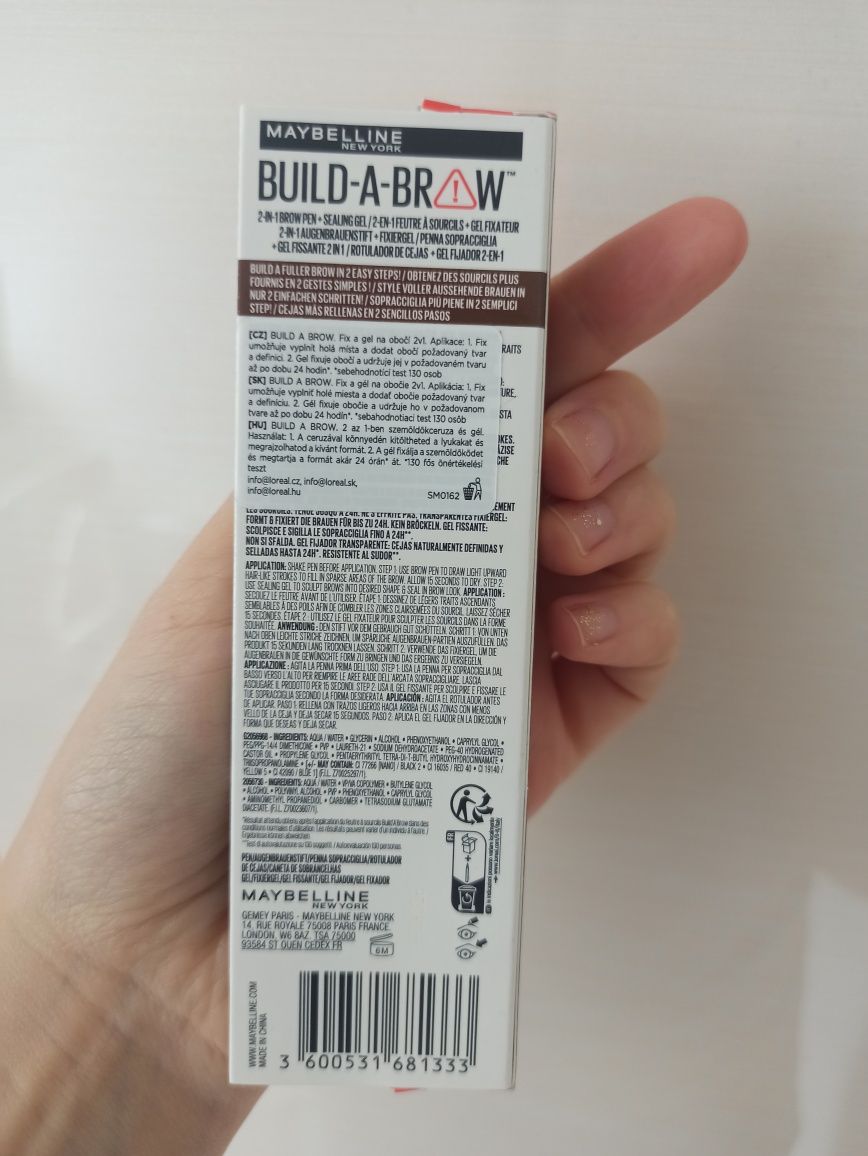 Build a brow maybelline do brwi ash brown 259 NOWY