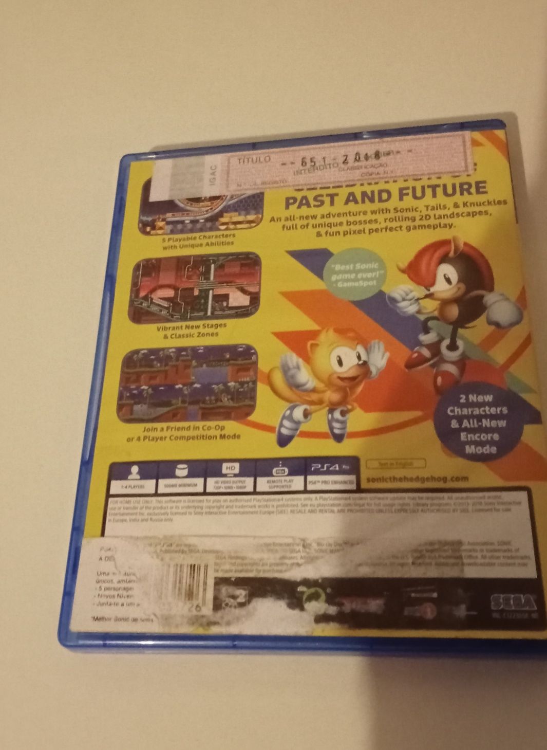 Sonic mania PlayStation4