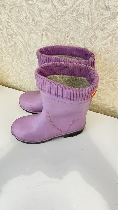 Утеплені гумові чоботи для дівчинки Alisa Line