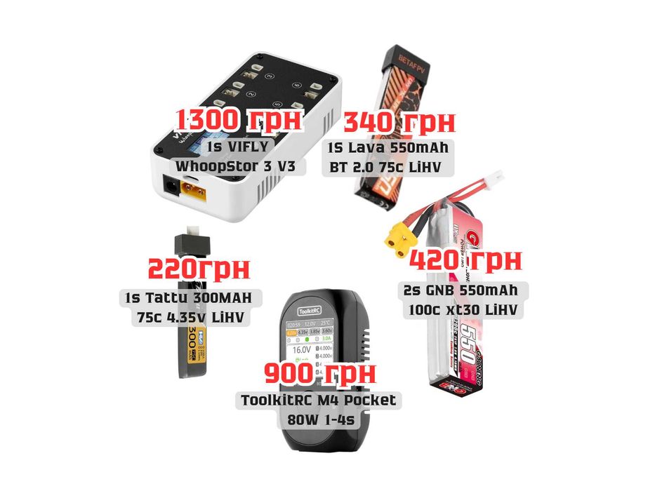 ‼️ Акамулятори 1s / 2s (TATTU / LAVA / GNB) BT2.0 / XT30 акб whoop ‼️