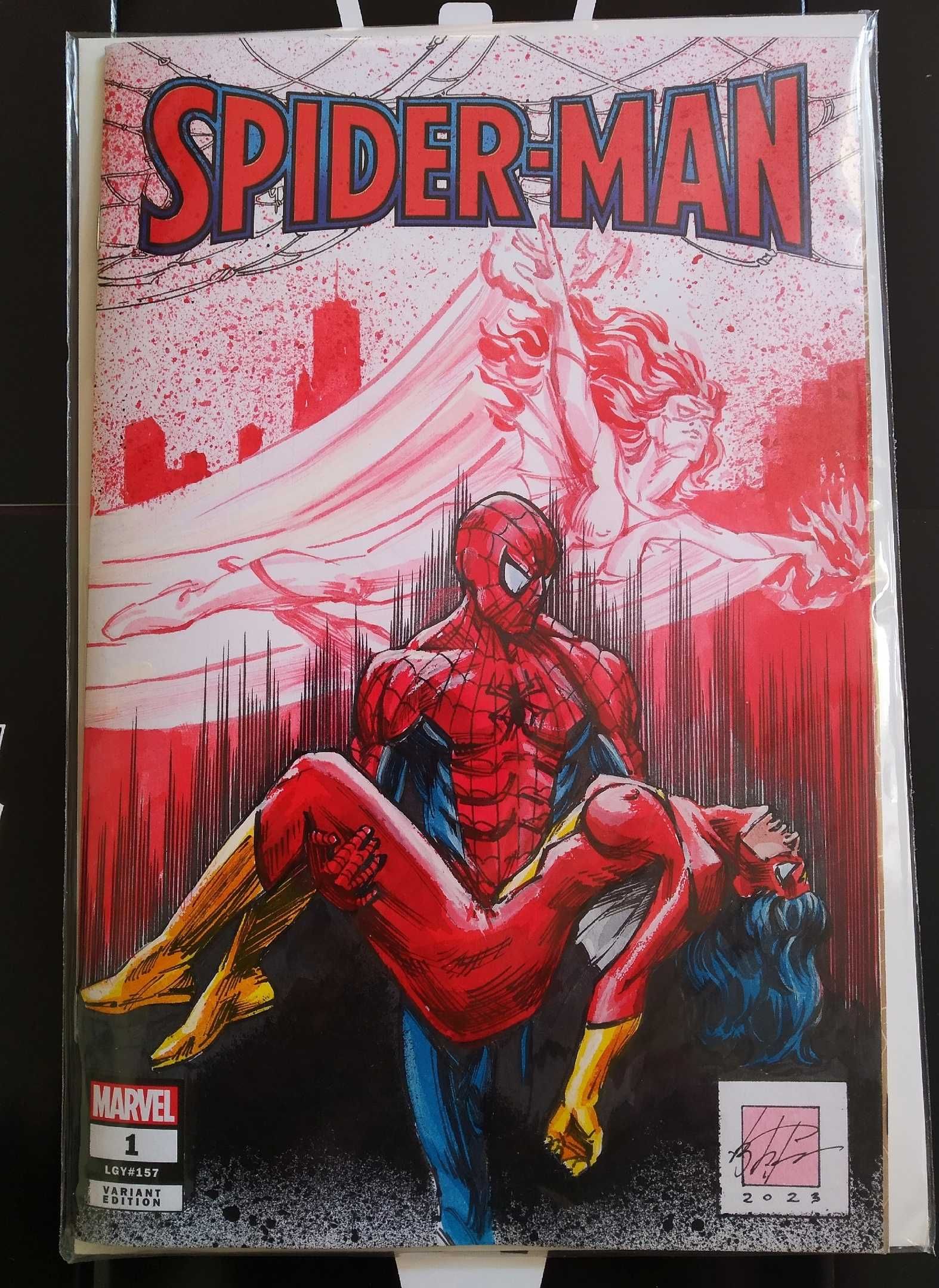 Комикс  Spider-Man 2022 1 Marvel Comics Sketch cover