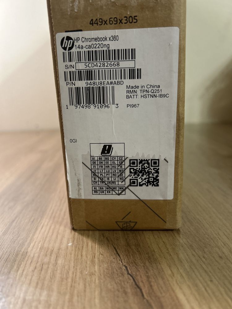 Ноутбук 14" HP Chromebook x360 14a-ca0220ng