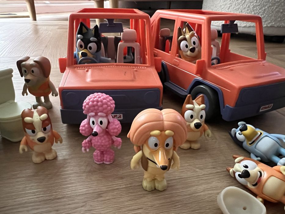 Bluey autka i figurki bajka