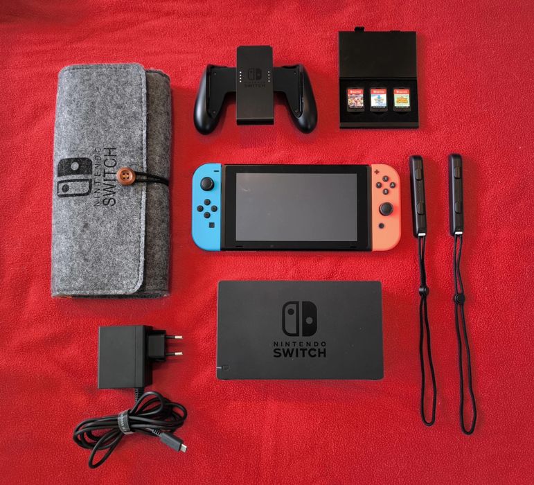 NINTENDO SWITCH, zestaw z grami