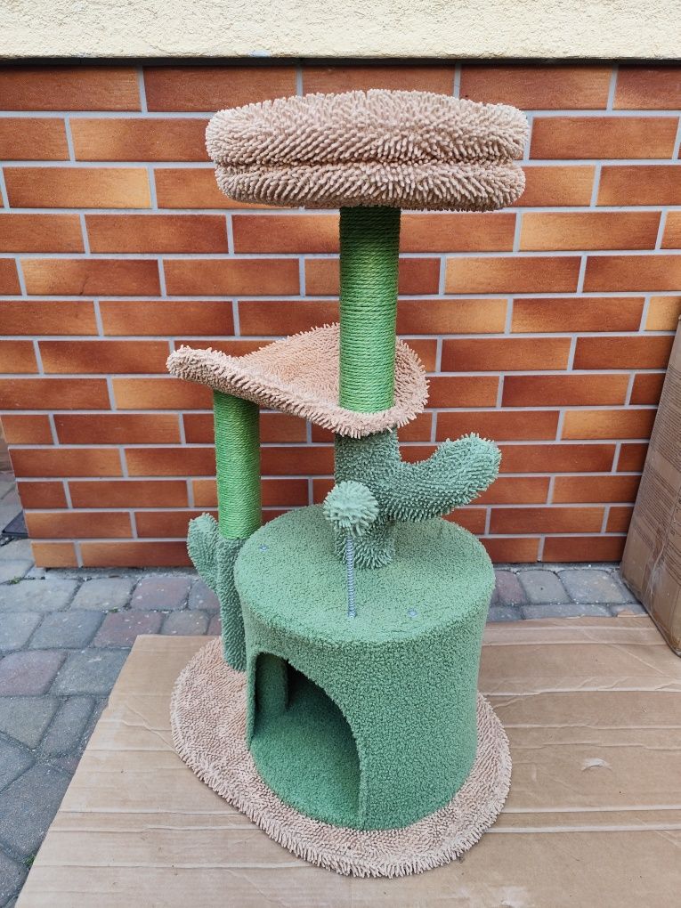 Ładny drapak dla kota KWIAT używany 85 cm wysokości