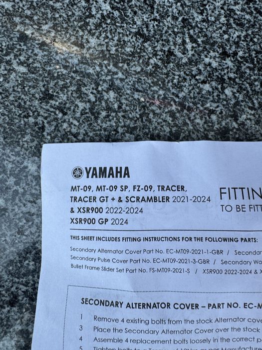 Tampas protecao motor yamaha mt09
