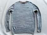 SuperDry _ Melanżowy męski delikatny sweter L _ bawełna+kaszmir