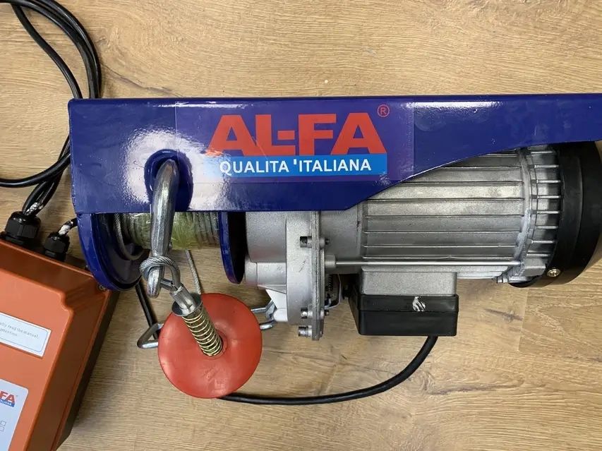 Тельфер с кареткой AL-FA ALEH600TR 300/600Кг/ 1,8кВт + пульт !!!