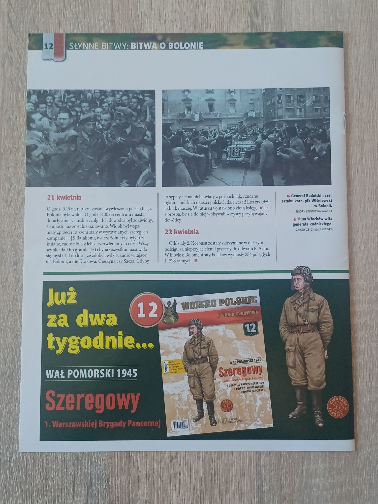 Żołnierzyk ołowiany Wojsko Polskie Kolekcja Hachette - nr 11 Szeregowy