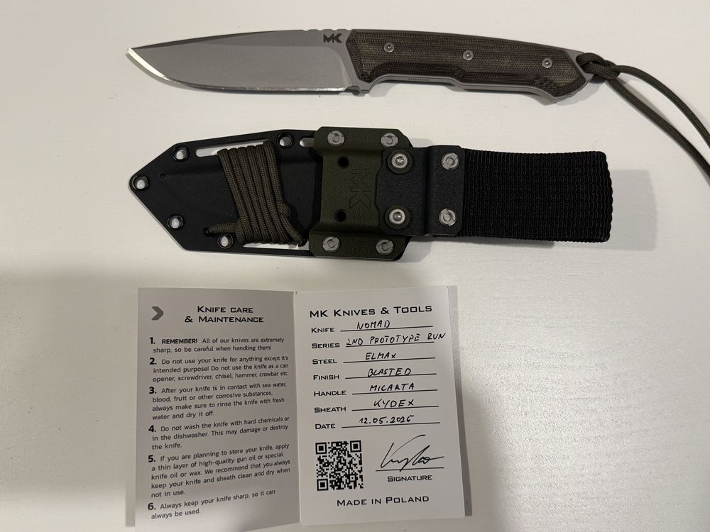 UNIKAT Nóż MK Knives Nomad Prototype 2ND