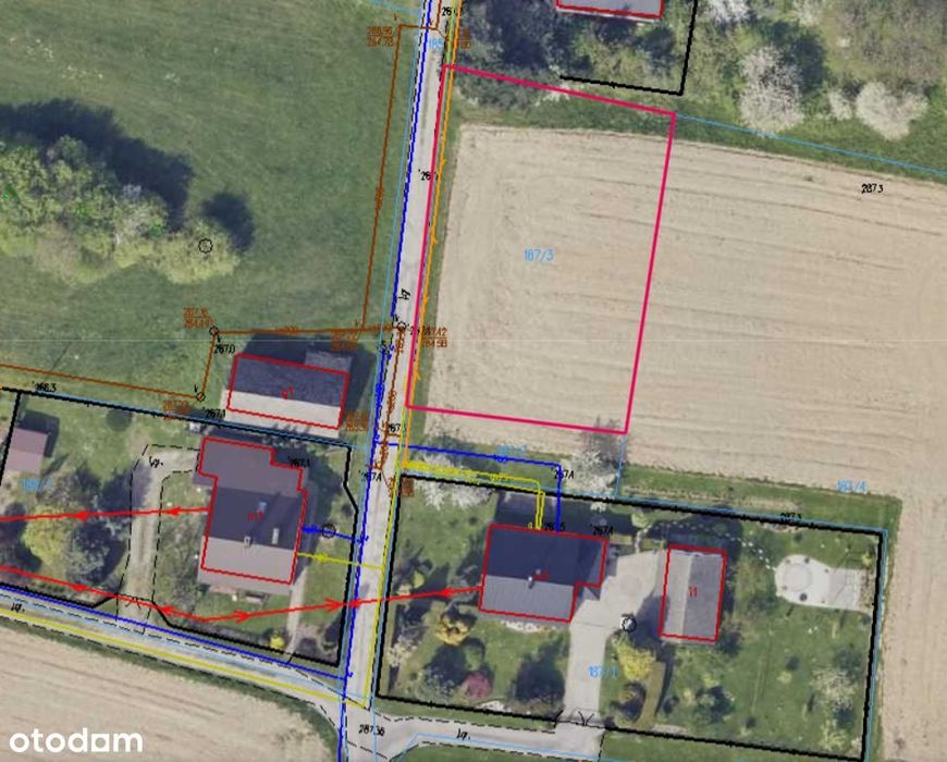 Działka budowlana – Brzezówka|Pogwizdów|Cieszyn|883 m²|MPZP|Media