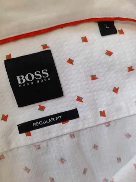Hugo Boss Regular Fit Elegancka koszula męska L