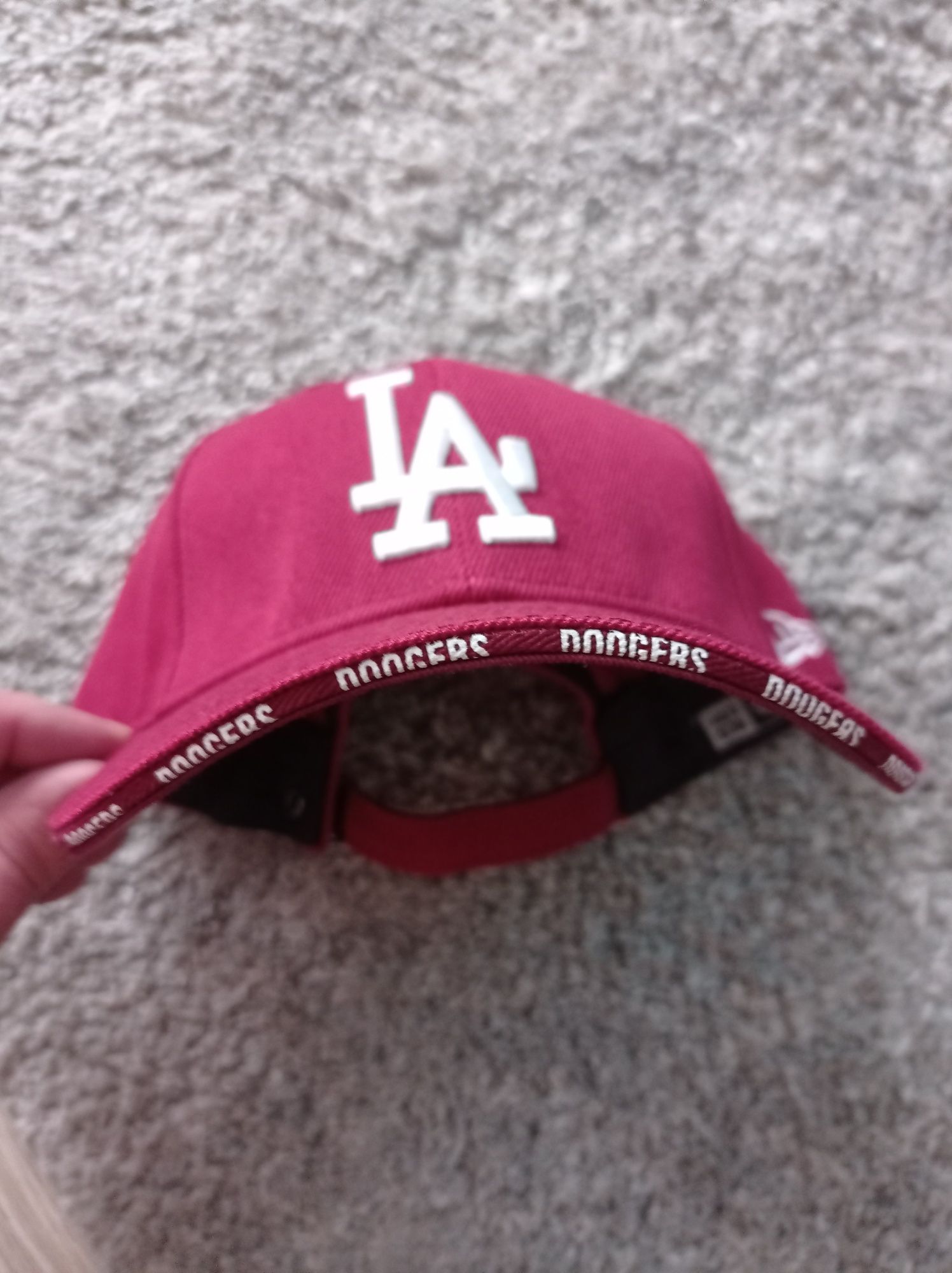 Czapka z daszkiem bordowa Los Angeles Dodgers