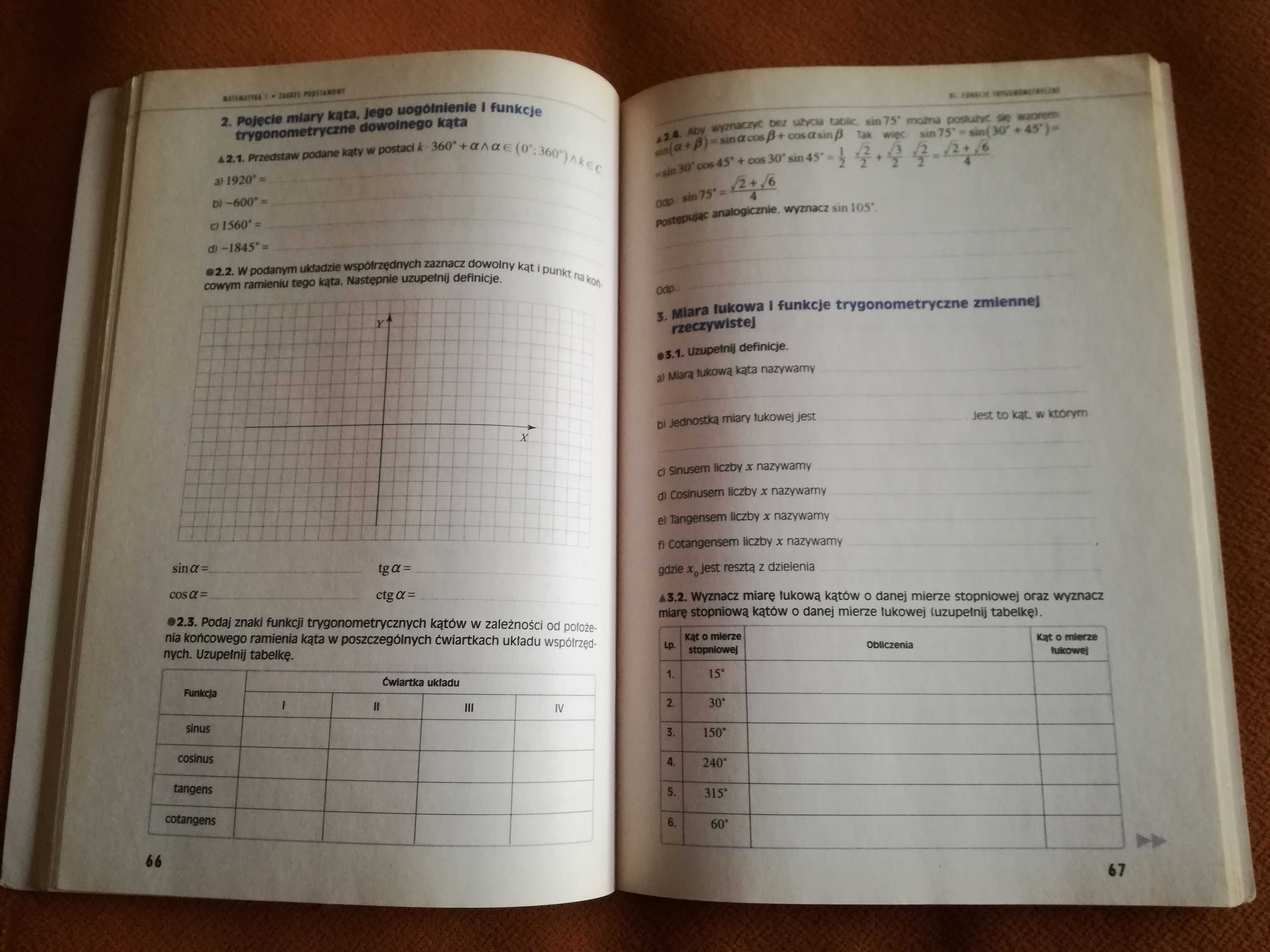 Matematyka 1 zeszyt ćwiczeń Liceum i Technikum.M.Orlińska