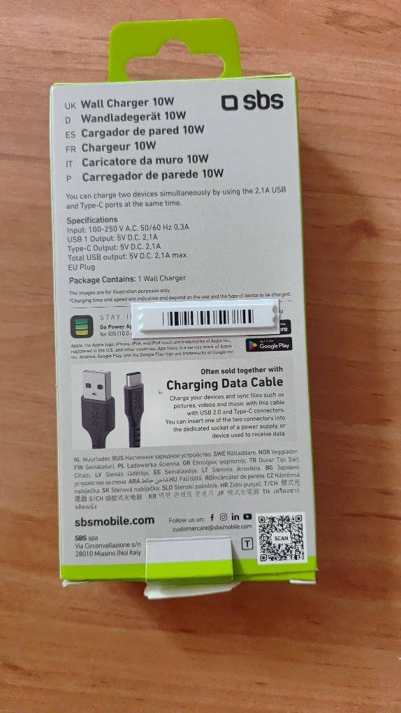 Ładowarka 10 watt USB typ-c