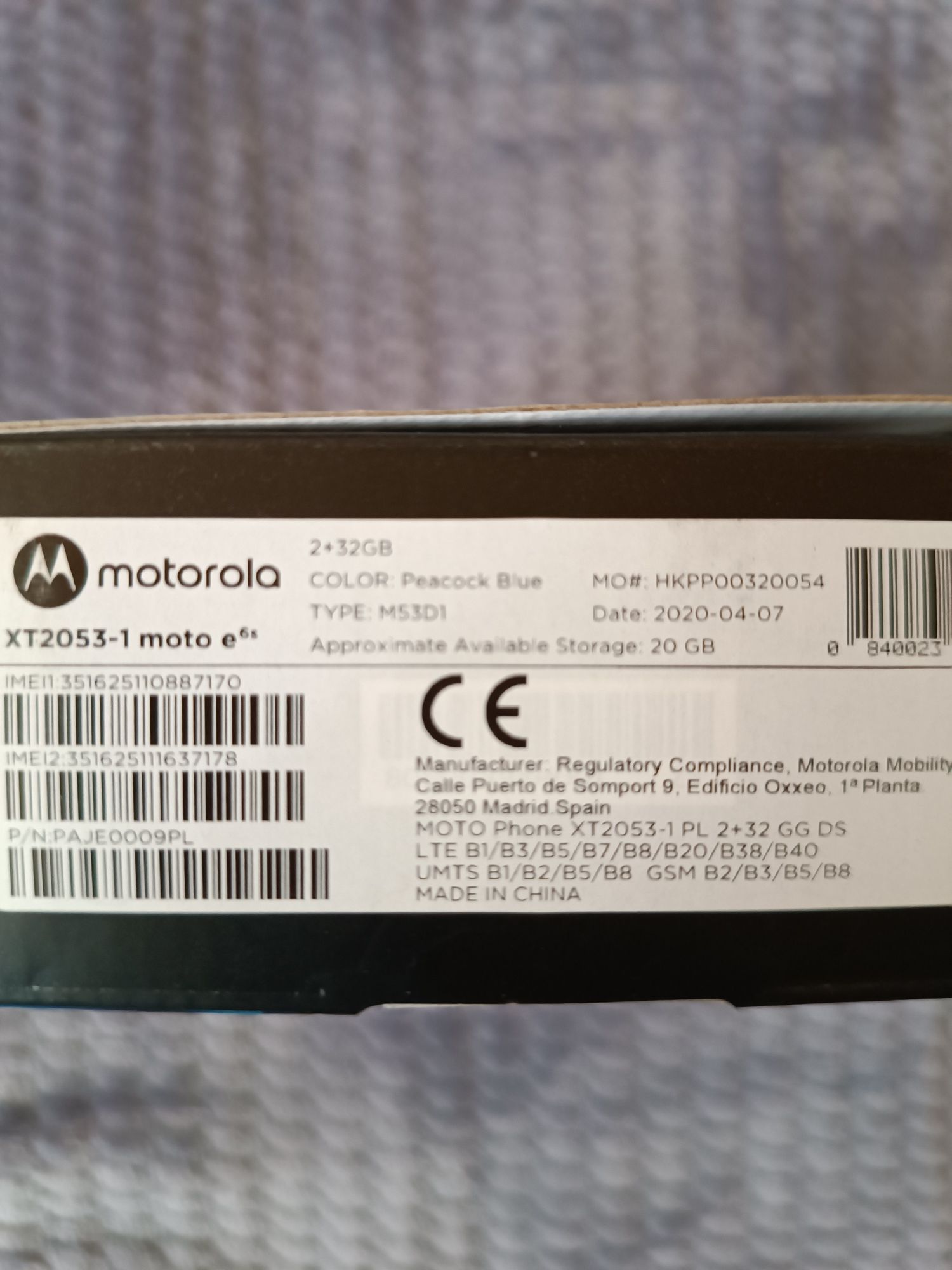 Motorola E 6s - uzywany
