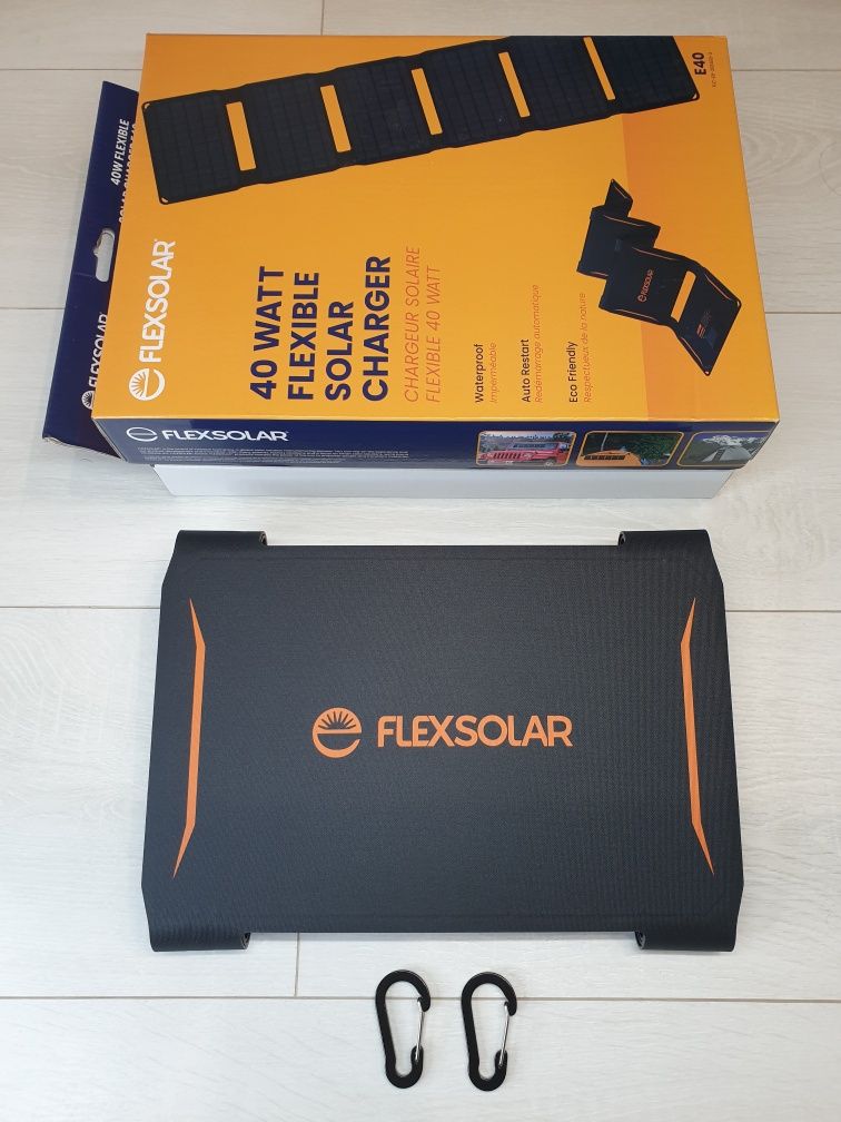 FlexSolar 40W (IP67) портативная солнечная складная панель 40w [США]