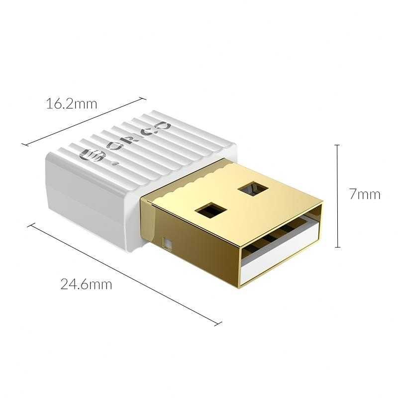 Adapter USB Bluetooth 5.0 Orico BTA-508-WH-BP biały White