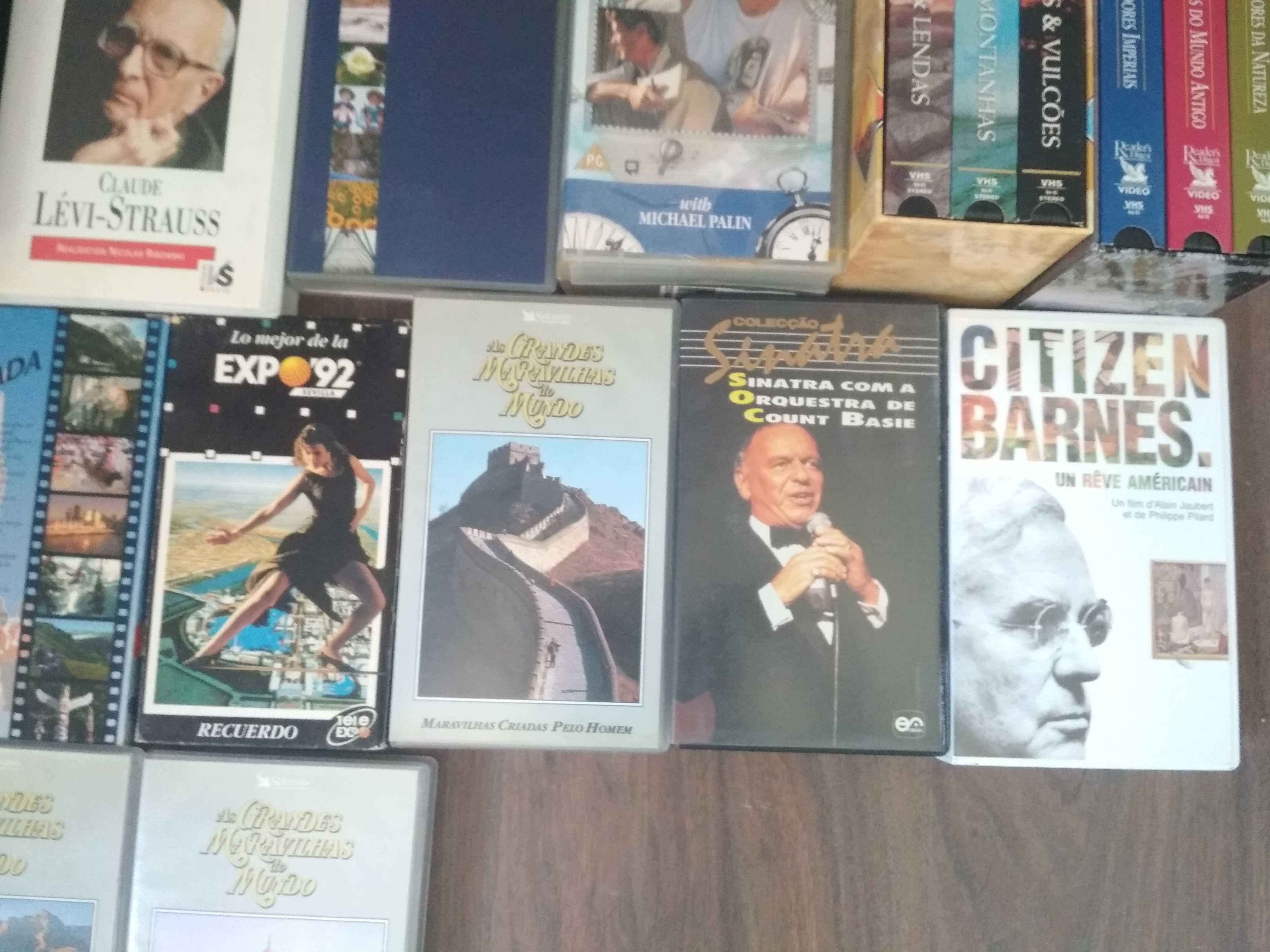 Cassetes VHS originais algumas ainda fechadas