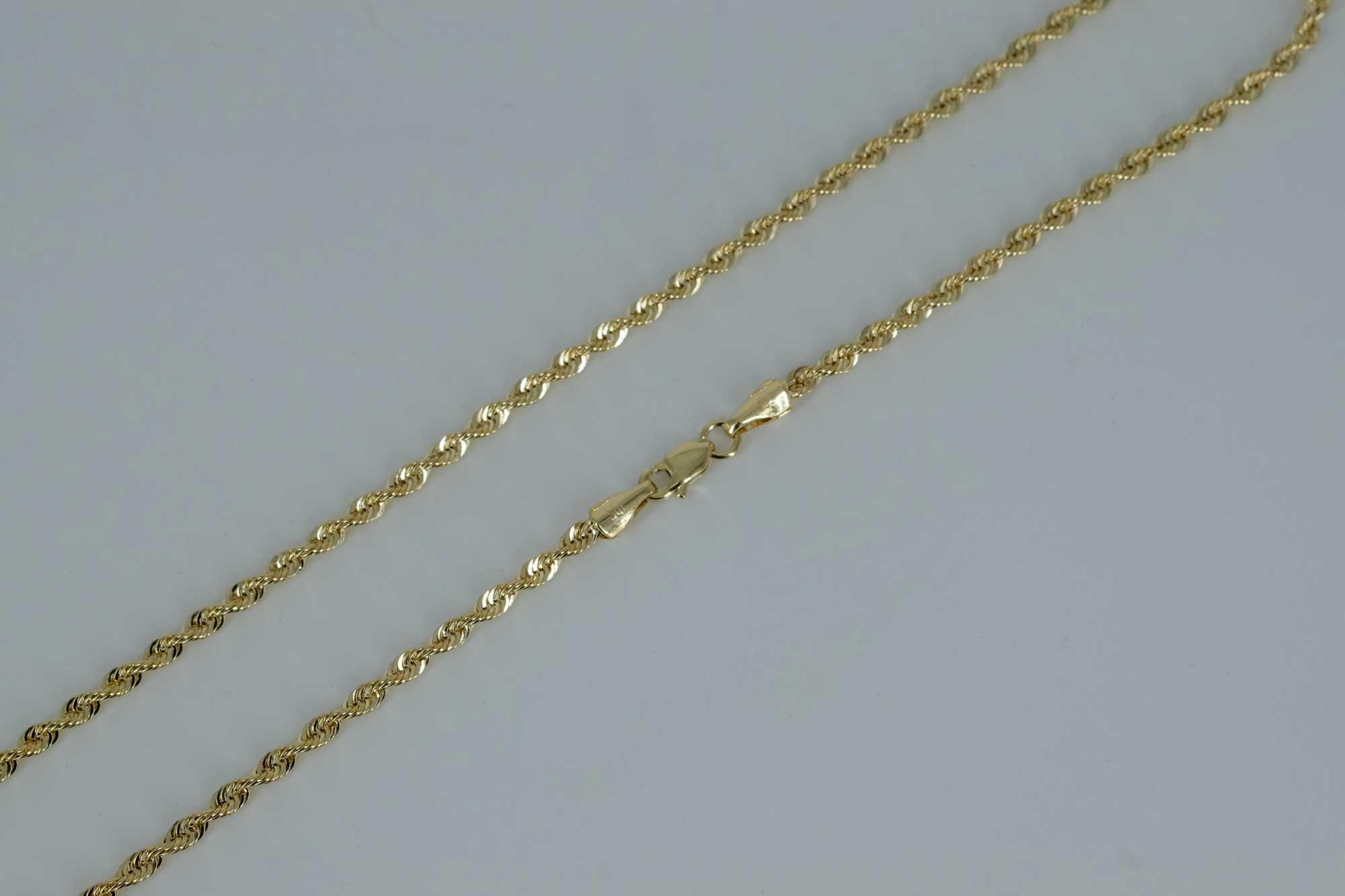Złoty łańcuszek damski 585 3,21 gram 55cm Kordel Nowy