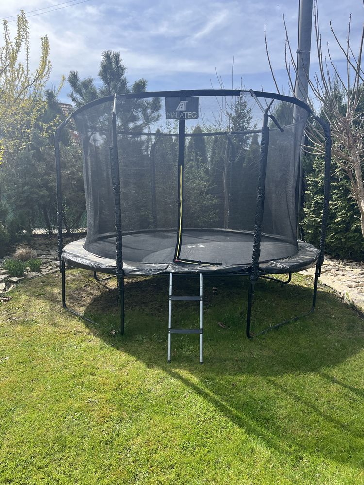 Trampolina 365-374cm 12ft Siatka Drabinka MALATEC