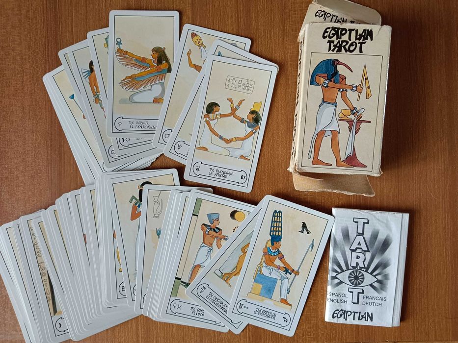 Conjunto Egípcio: Tarot Completo + Papiro + Imagens Temáticas