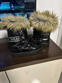 Buty sniegowce z futerkiem