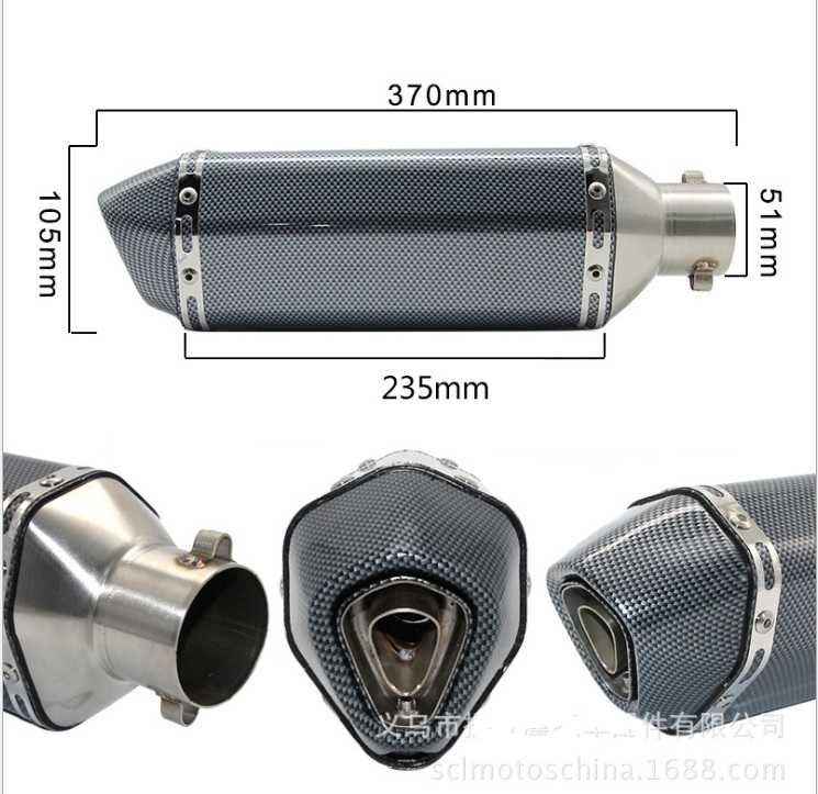 Akrapovic прямоточный глушитель (прямоток) на мотоцикл универсальный