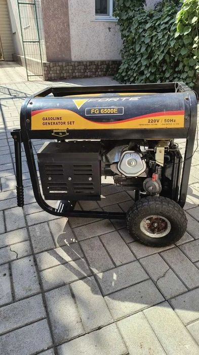 Генератор Forte FG6500E 6 kWt газ/бензин, електростартер, 100% мідь.