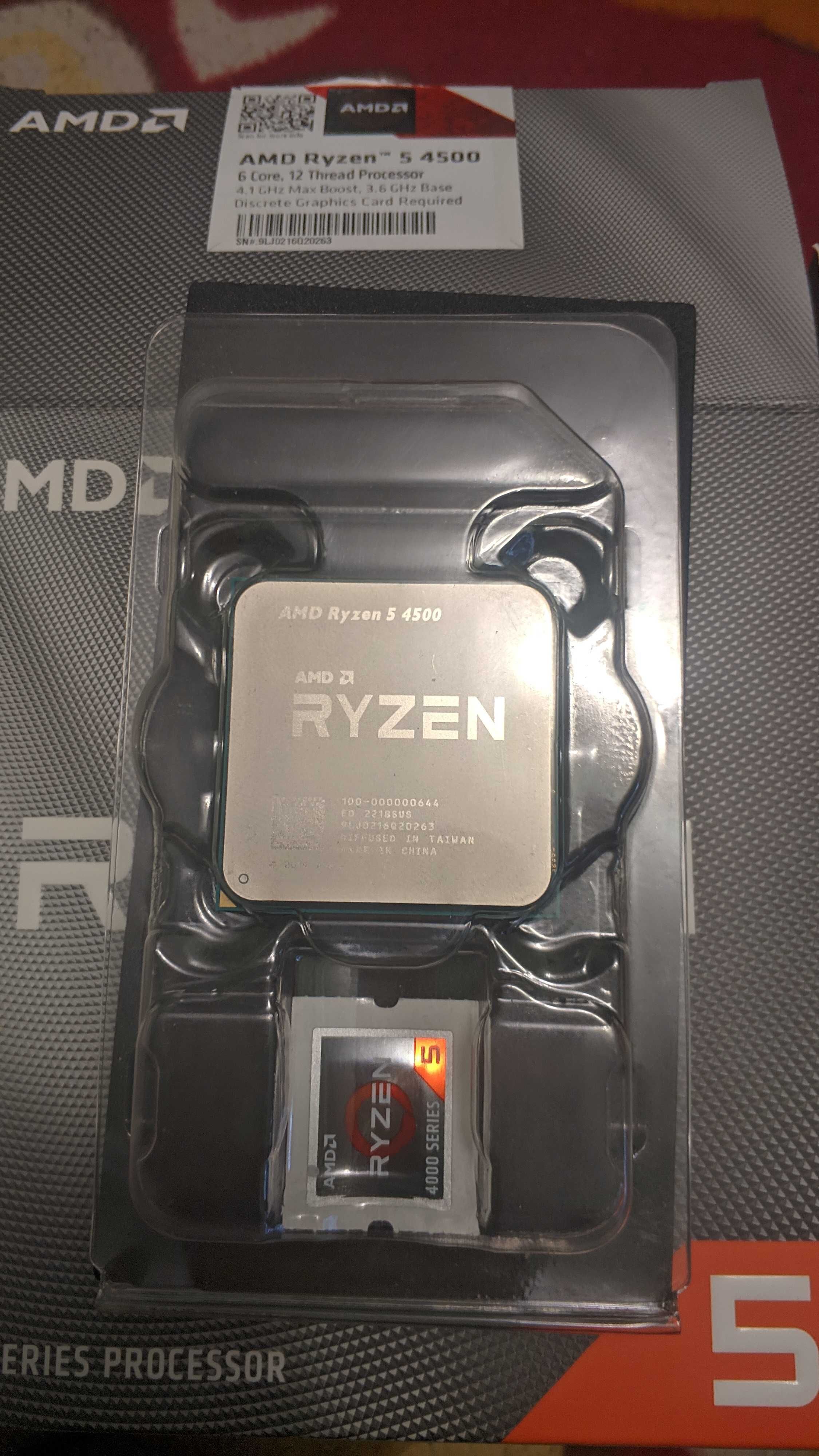 Ryzen 5 4500 б/у на гарантии.