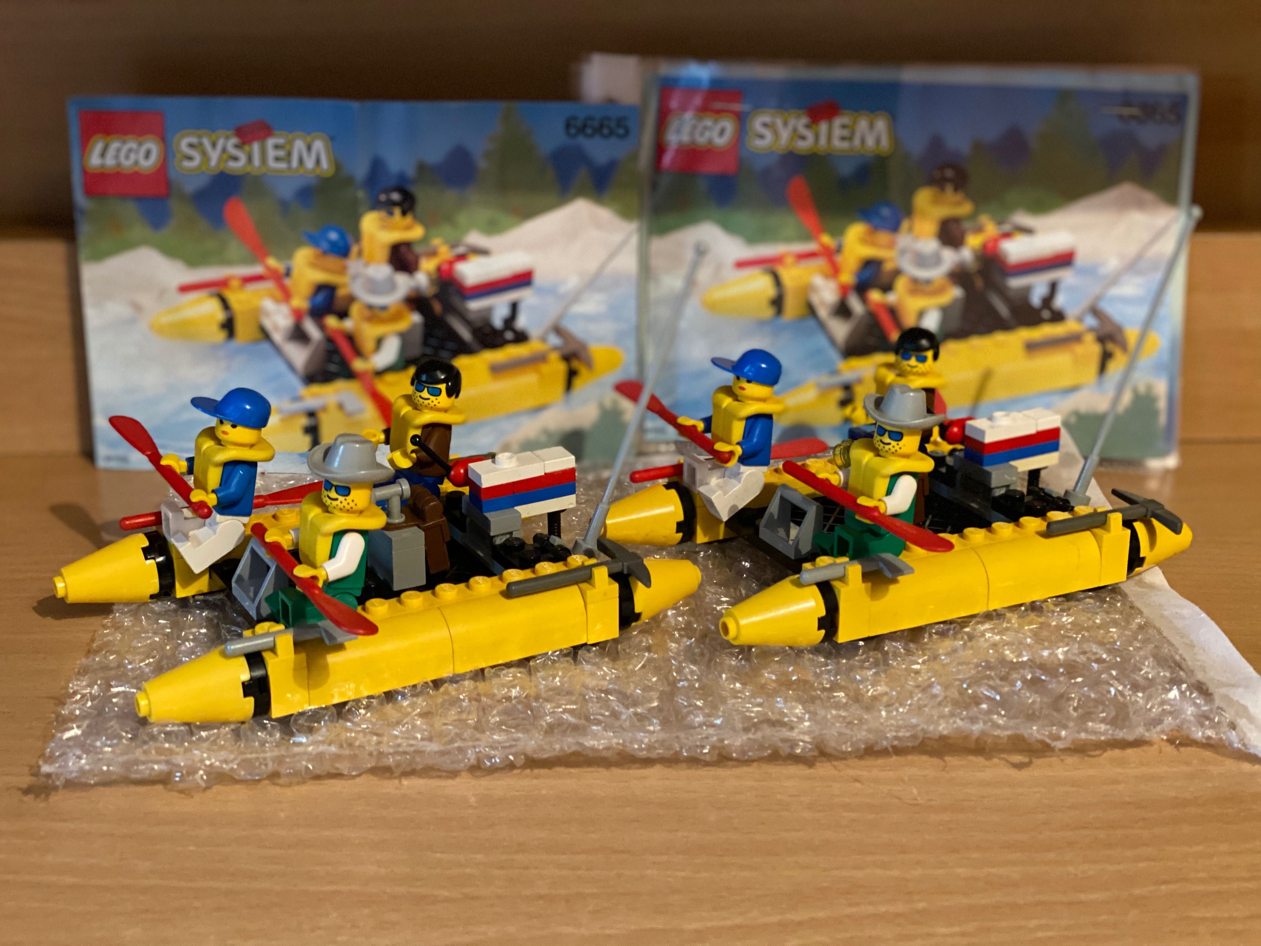 Lego 6665 System Town River Runners 100% Komplet 2 zestawy+Instrukcje