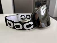 Czarne srebrne szare gogle narciarskie- snowboard POC UV-400