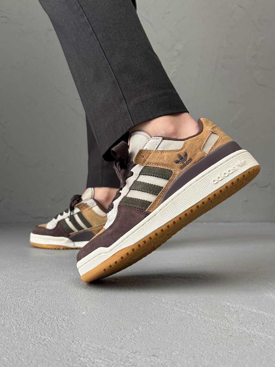 Кросівки Adidas Forum 84 Low Brown premium