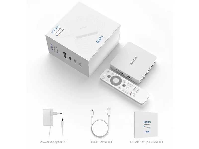 TV-Приставка Kickpi KP1 2/32GB NETFLIX, Android TV 11, S905Y4-B