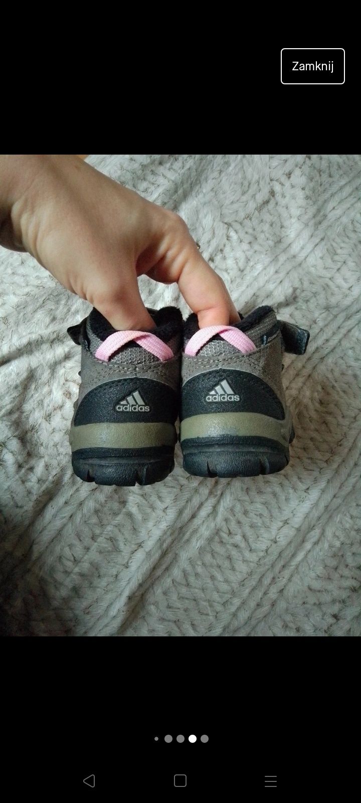 Buciki Adidas dla dziewczynki jesień zima