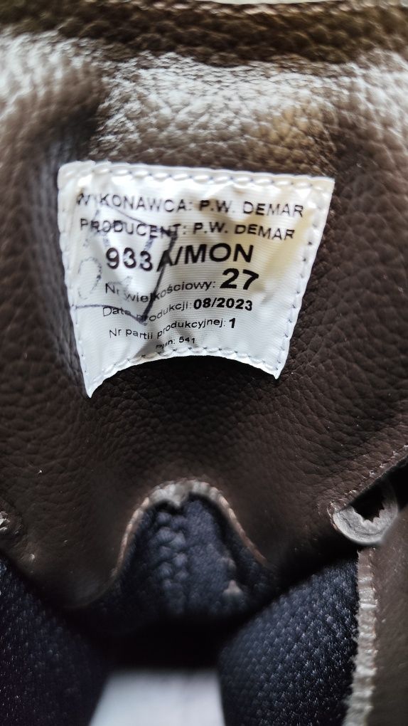 Buty zimowe wojskowe Wzór 933A/MON