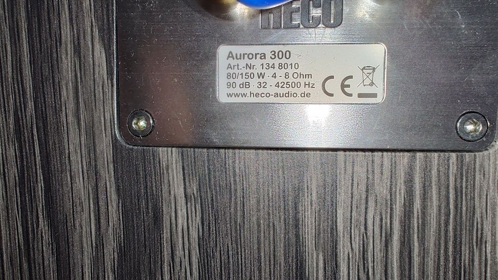 Kolumny podstawkowe Heco Aurora 300, 150wat , biamping