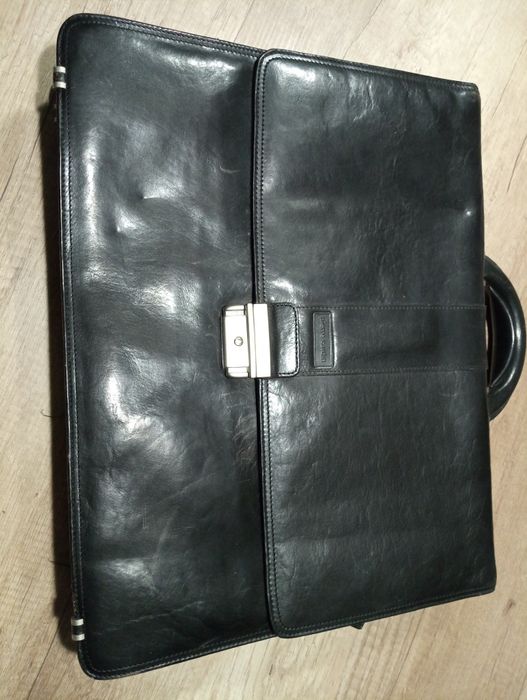 Aktówka skórzana Pierre Cardin