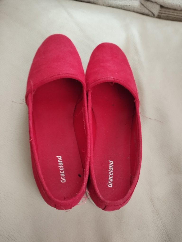 Buty graceland, czerwone , 38