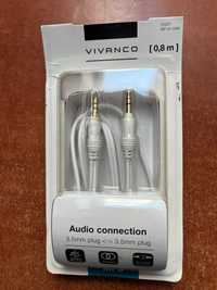 Kabel Mini JACK 3,5mm M/M 0,8m. stereo HQ VIVANCO