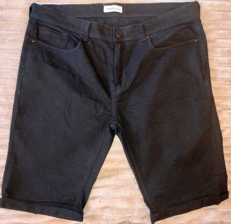 Джинсовые шорты черные ,стрейч 36 размер