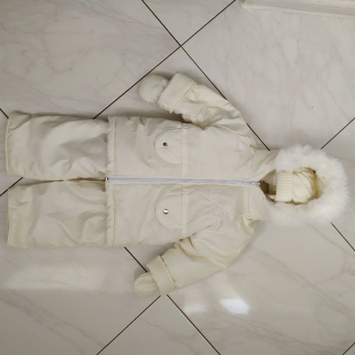 Зимний детский комбинезон 3 в 1 + шапка (размер 36-38)