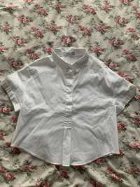 Biała koszula krótka Bershka