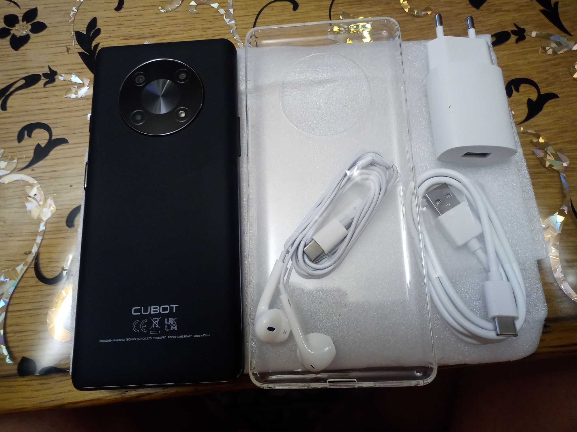CUBOT MAX 3,4/64,5000mAh,черный+ бампер