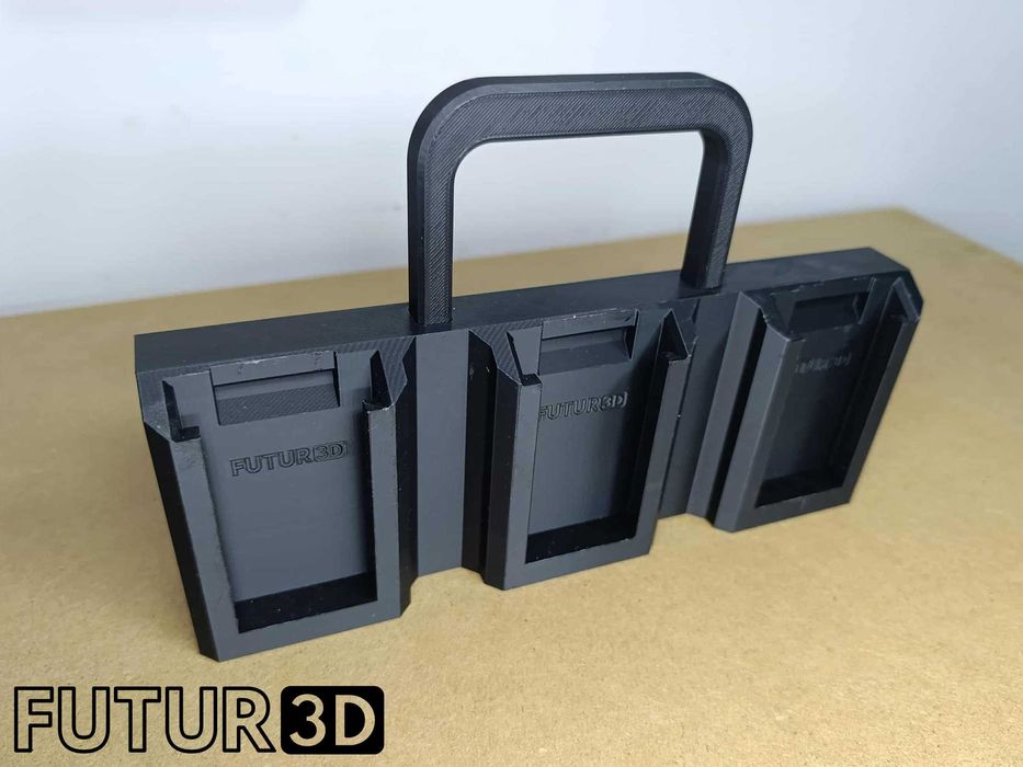 2x Transporter na sześć akumulatorów Erbauer 18V EXT DualVolt