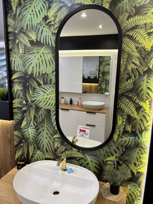 Lustro MOLLY BLACK w czarnej ramie 50x110cm