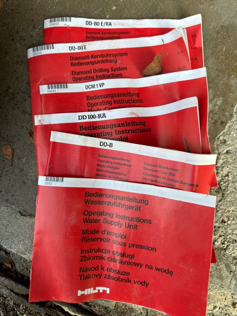 Wiertnica diamentowa HILTI DD-80/E wakum odkurzacz na wode zewstaw